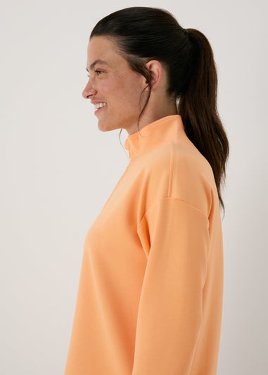 Souluxe Orange Half Zip Top