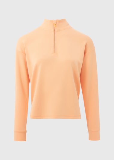 Souluxe Orange Half Zip Top