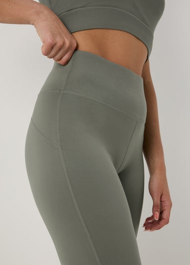 Souluxe Khaki Flare Leggings