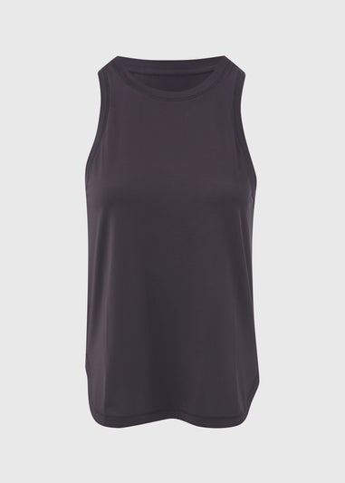 Souluxe Black High Neck Vest Top