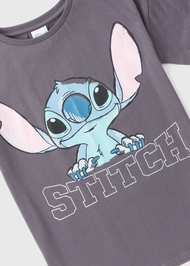 Disney Kids Grey Stitch T-Shirt (3-12yrs)