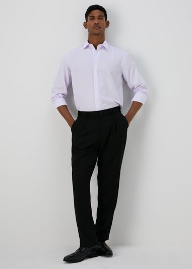 Taylor & Wright Lilac Check Regular Fit Shirt