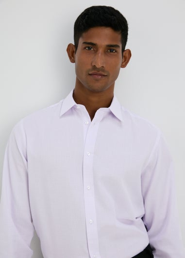 Taylor & Wright Lilac Check Regular Fit Shirt