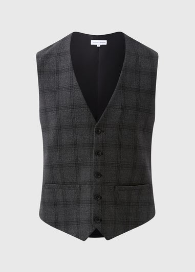 Taylor & Wright Charcoal Blenheim Slim Fit Waistcoat