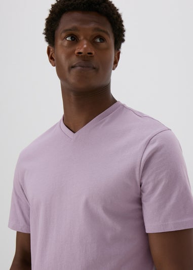 Purple Essential V-Neck T-Shirt