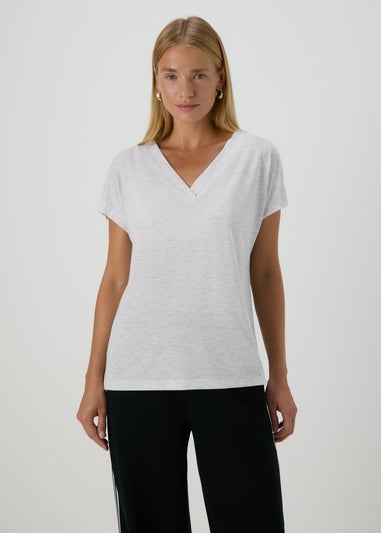 Grey V Neck T-Shirt