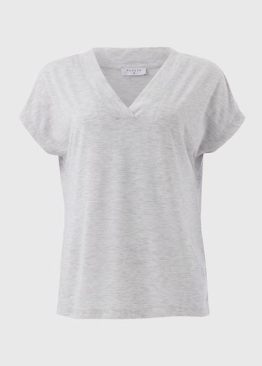 Grey V Neck T-Shirt