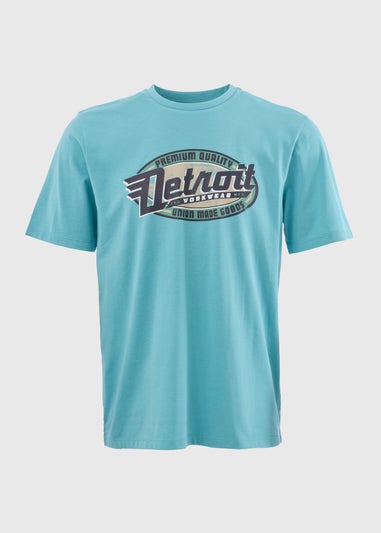 Turquoise Detroit T-Shirt