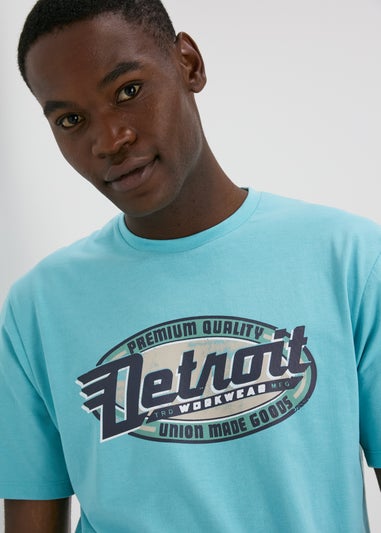 Turquoise Detroit T-Shirt