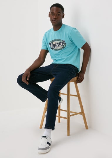 Turquoise Detroit T-Shirt