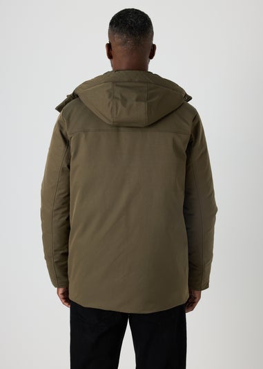 Khaki Hybrid Parka Jacket