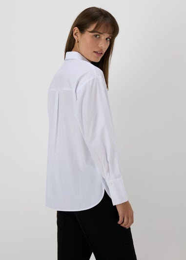 Et Vous White Poplin Shirt