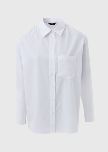 Et Vous White Poplin Shirt