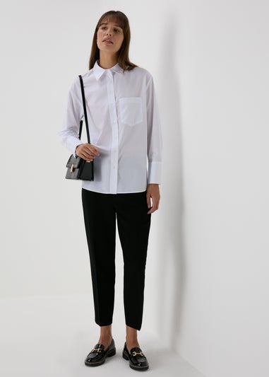 Et Vous White Poplin Shirt