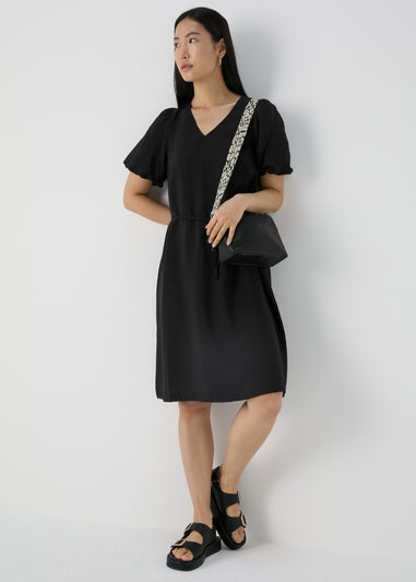 Et Vous Black Short Sleeve Dress