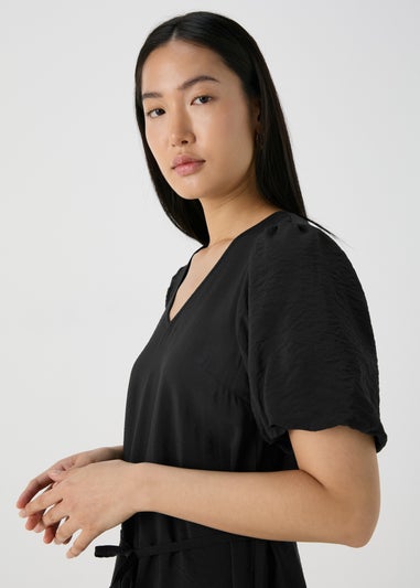 Et Vous Black Short Sleeve Dress