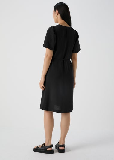 Et Vous Black Short Sleeve Dress