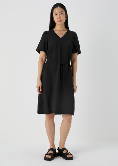 Et Vous Black Short Sleeve Dress