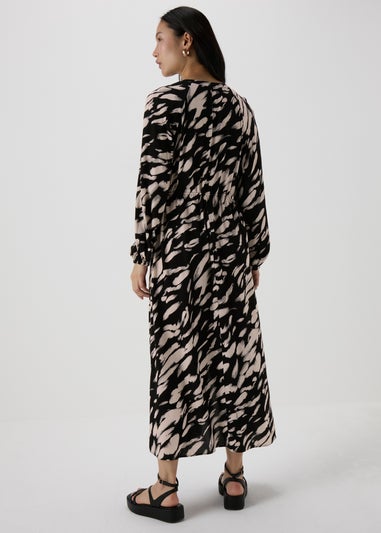 Et Vous Black Printed Shirt Dress