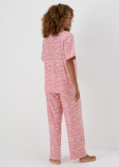 Pink Zebra Print Pyjama Set