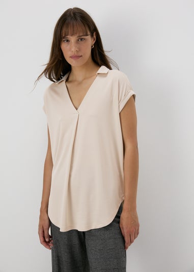 Et Vous Stone V-Neck Collar T-Shirt