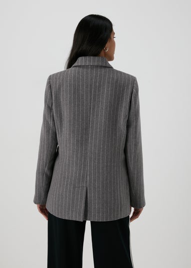 Grey Pinstripe Blazer