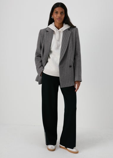 Grey Pinstripe Blazer