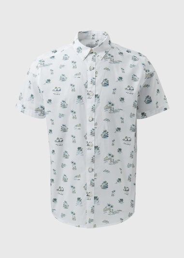 White Island Print Shirt
