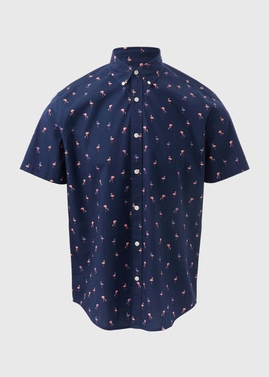 Navy Flamingo Shirt