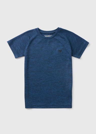 Boys Navy Sports T-Shirt (7-15yrs)