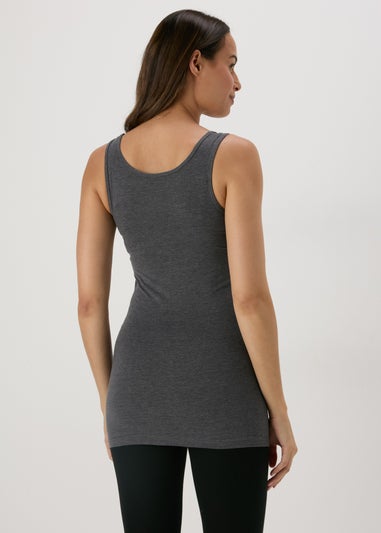 Charcoal Longline Vest