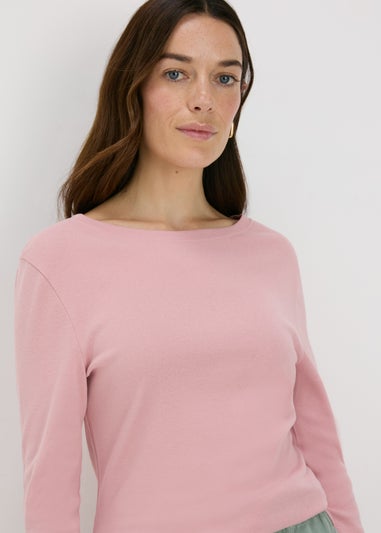 Pink 3/4 Sleeve T-Shirt