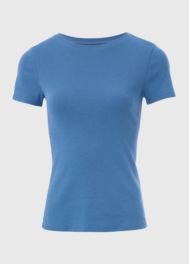 Blue Fitted T-Shirt