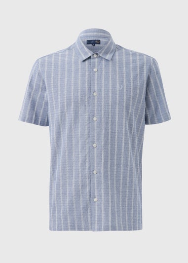 Lincoln Blue Stripe Textured Shirt