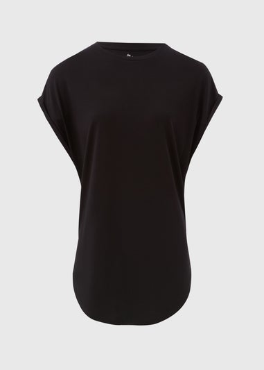 Black Longline T-Shirt