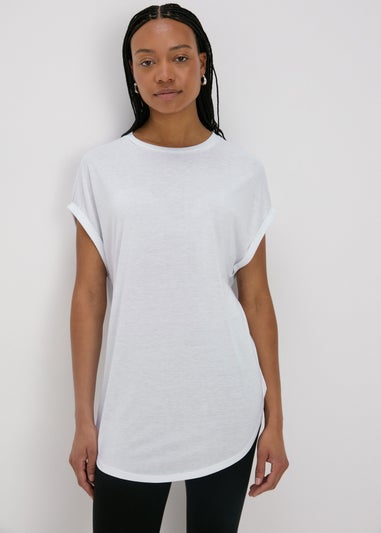 White Longline T-Shirt