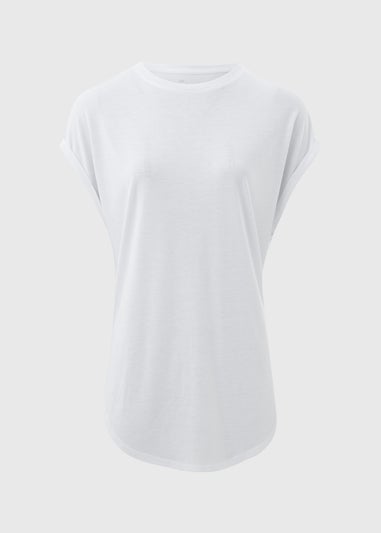 White Longline T-Shirt