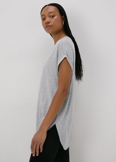 Grey Longline T-Shirt