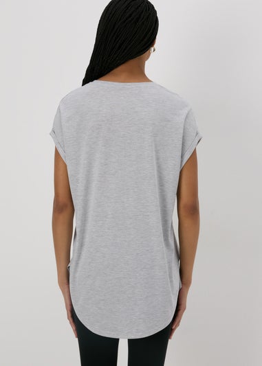 Grey Longline T-Shirt