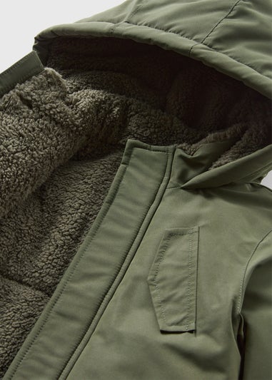 Boys Khaki Parka Coat (1-7yrs)