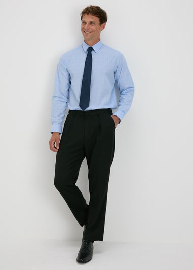 Taylor & Wright Blue Check Regular Fit Shirt