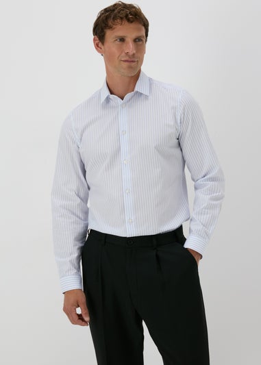 Taylor & Wright Blue Stripe Slim Fit Shirt