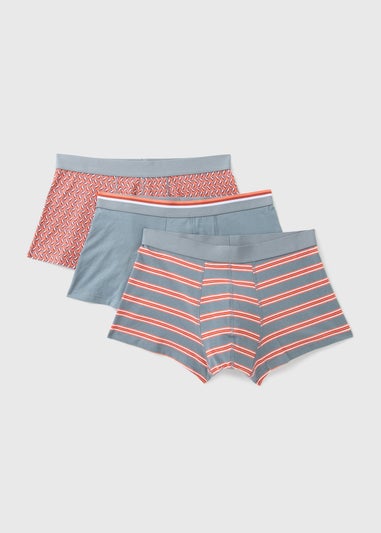 3 Pack Orange Stripe Hipsters