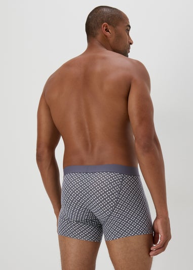 3 Pack Blue Keyhole Geo Boxers