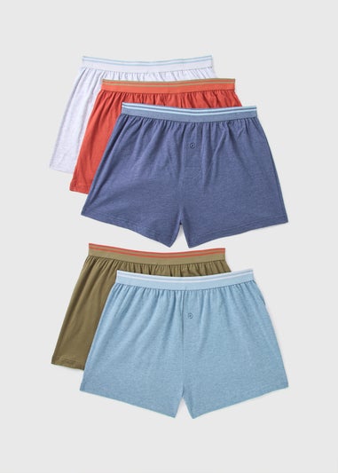 5 Pack Multicolour Loose Fit Boxers