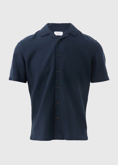 Navy Double Cloth Shirt