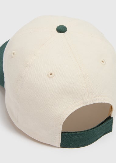 Cream & Green Cap