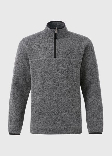 Lincoln Grey 1/4 Zip Fleece