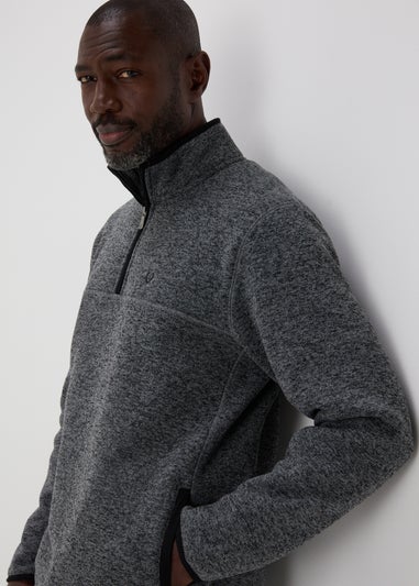 Lincoln Grey 1/4 Zip Fleece