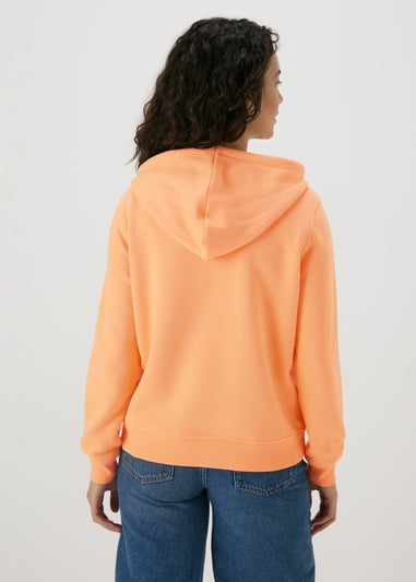 Orange Zip Up Hoodie